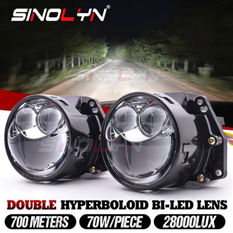 W Double Hyperboloid Bi Led Projector Headlamp Lens Hella R G