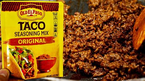 Original Taco Seasoning Mix Mexican Dishes Old El Paso Off