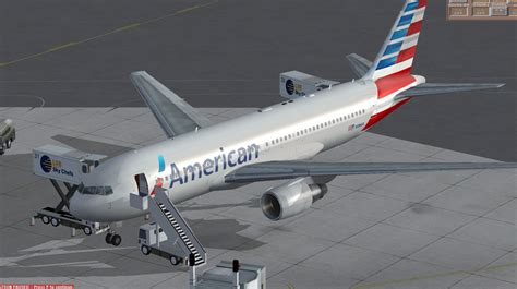 Fs Fsx Boeing 767 200er American Airlines New Livery