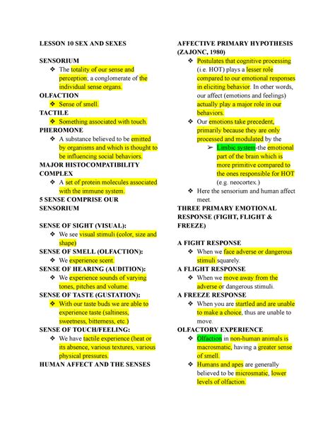 Gensoc Midterm Gender And Society Midterm Lesson 10 Sex And Sexes