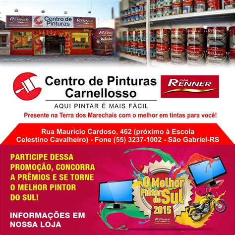 Caderno Confira O Que O Centro De Pinturas Renner Carnellosso Traz