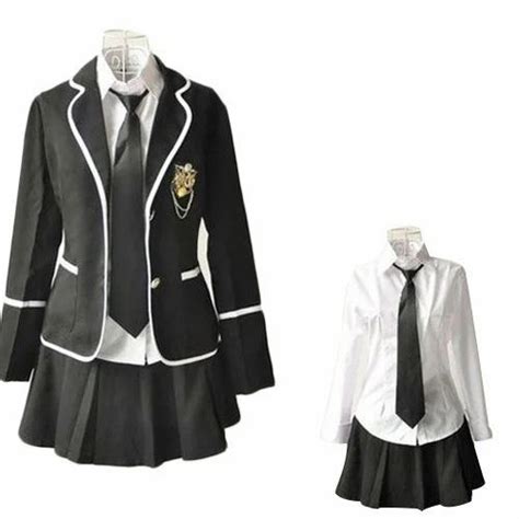 Black, White Cotton Girls School Uniform, Size: Medium at Rs 1000/piece ...