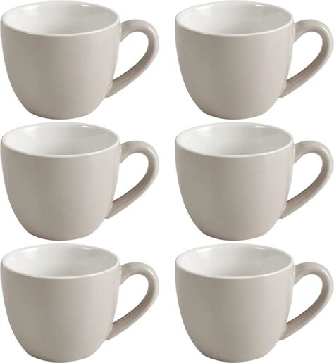 Galileo Casa Lot de 6 tasses à café en verre lignes verticales 90 ml