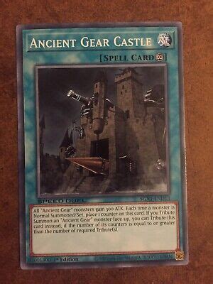 Ancient Gear Castle SGX1 END13 Yugioh Spell Card Speed Duel Academy EBay