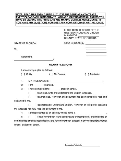 Plea Paper Template Fill Out And Sign Online Dochub