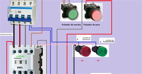 Arranque De Un Motor Trifasico Mando Con Pulsadores De Marcha Paro