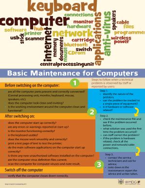 Fillable Online Basic Maintenance For Computers Fax Email Print PdfFiller