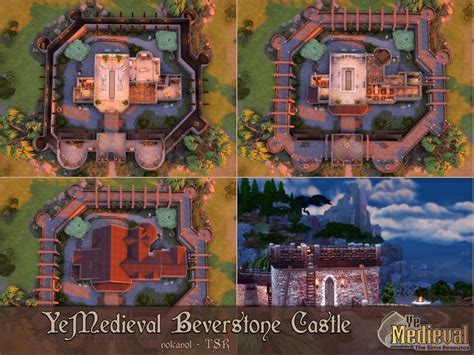 The Sims Resource Ye Medieval Beverstone Castle Tsr Cc Only