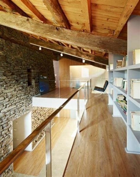 Le Mur En Pierre Apparente En Photos Modern Interior Stone Wall