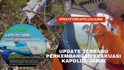 Tim Evakuasi Jalur Darat Berhasil Tiba Di Lokasi Helikopter Kapolda