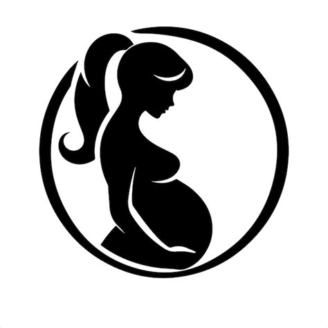 Premium Vector Pregnant Woman Vector Silhouette