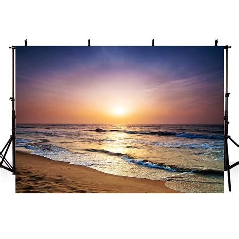 Hawaii Beach Photography Backdrops Ocean Sunset Background Backdrops P ...