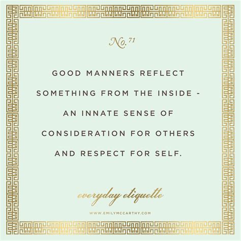 EverydayEtiquette71 | Manners quotes, Good manners quotes, Etiquette