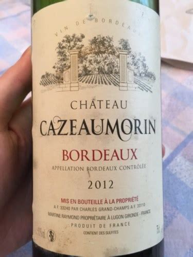 Château Cazeau Morin Bordeaux Vivino 日本