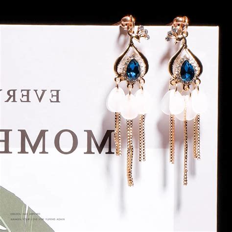 Tassel Peacock Gem Nipple Clips Breast Clit Clip Sex Slave Nipple Clamps SM Punishment Sex Toys