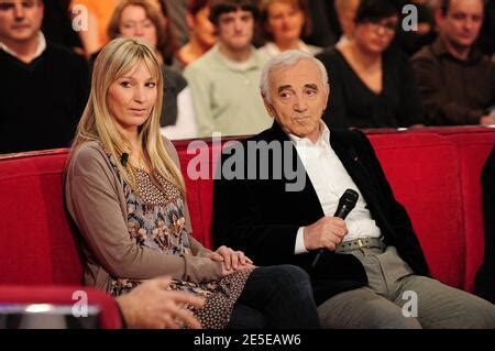 Charles Aznavour Sa Fille Katia Et Son Gendre Jean Rachid Lors De L