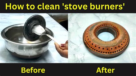 How To Clean Gas Stove Burners In Easy Way Kitchen Youtube