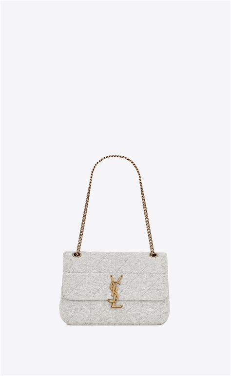 Saint Laurent Jamie Medium Chain Bag Carr Rive Gauche In Jersey Lyst