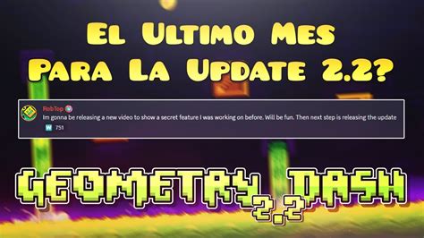 Un Mes Para La Salida De Geometry Dash Youtube