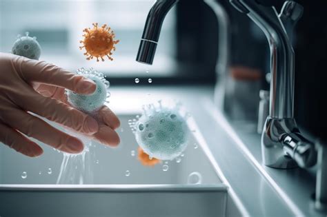 Premium Photo Visible Germs On Surfaces