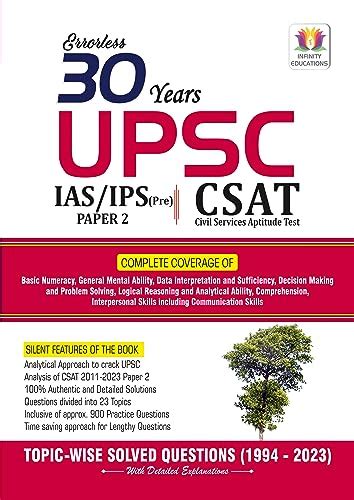 Years Upsc Ias Ips Prelims Csat Topic Wise Solved Papers