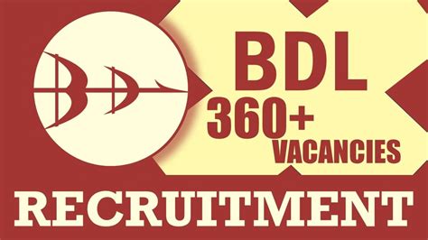 BDL Recruitment 2024 Notification Out For 360 Vacancies Check Posts