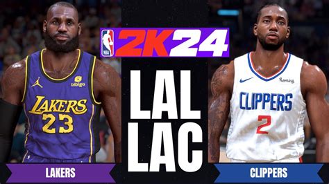 NBA 2K24 CLIPPERS Vs LAKERS ULTRA Realistic Graphics Concept