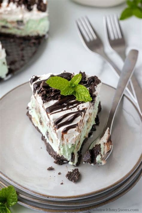 Mint Chocolate Chip Ice Cream Pie Kitchen Fun With My Sons