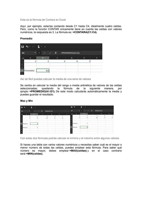 SOLUTION F Rmulas De Excel Studypool