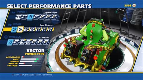 Team Sonic Racing Customizing Vector The Crocodile Youtube