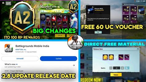 Finally BGMI 2 8 Update All New Features Bgmi Next Royal Pass