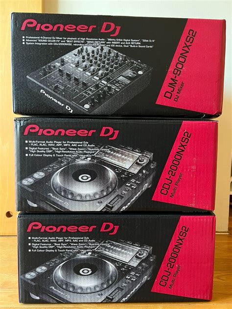 Pioneer DJ CDJ-2000NXS2 Pair + DJM-900NXS2 DJ Controller Mixer Fast Sh ...