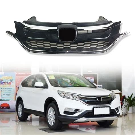 For Honda Crv Cr V Chrome Front Bumper Grille Upper Lower