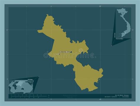 Ho Chi Minh Vietnam Solid Labelled Points Of Cities Stock