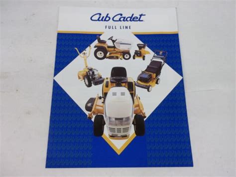 Cub Cadet 1782 2284 2086 1863 1864 2185 2165 1440 7192 7272 Full Line Brochure Ebay