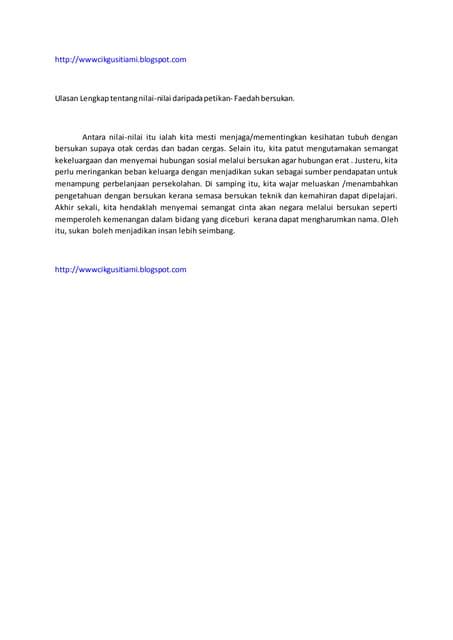 Jawapan Ulasan Faedah Bersukan Pdf