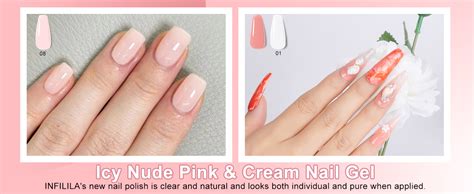 Amazon NXJ INFILILA Nude Gel Polish Set 10ML Milky White Pink Jelly Gel Nail Polish Kit