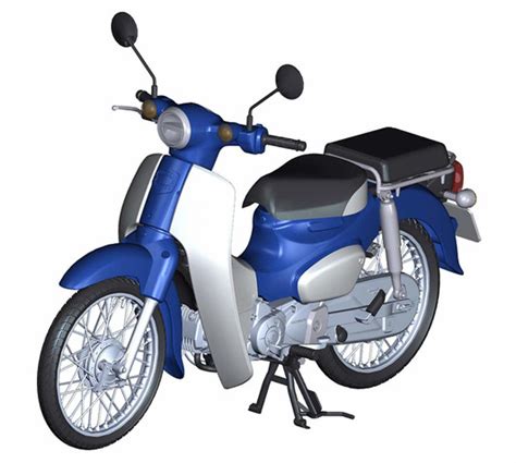 112 Next Series Honda Super Cub110 Urbane Denim Blue Metallic Plastic