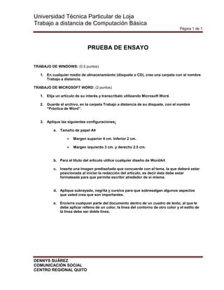 Practica De Word Pdf