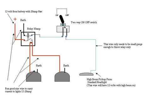 Wiring Diagram For Spotlights To High Beam Wiring Diagram