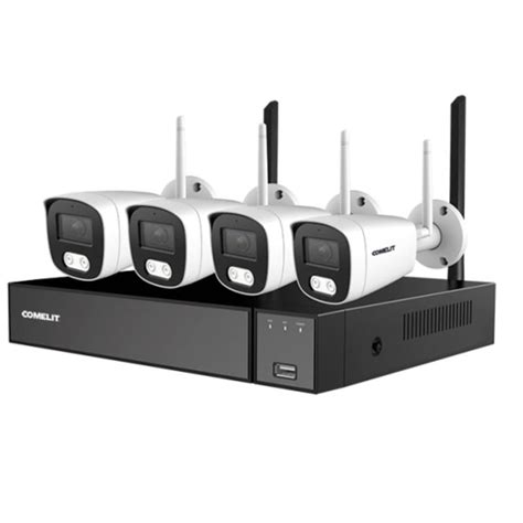 Kit Vid Osurveillance Comelit Wi Fi Nvr Canaux Et Bullet Wikit S Na