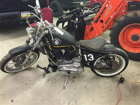 Harley Davidson Ironhead Sportster Bobber Cafe Racer