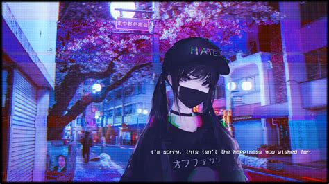 sorry this isn't the happiness you were looking for | Aesthetic anime, Anime, Glitch art