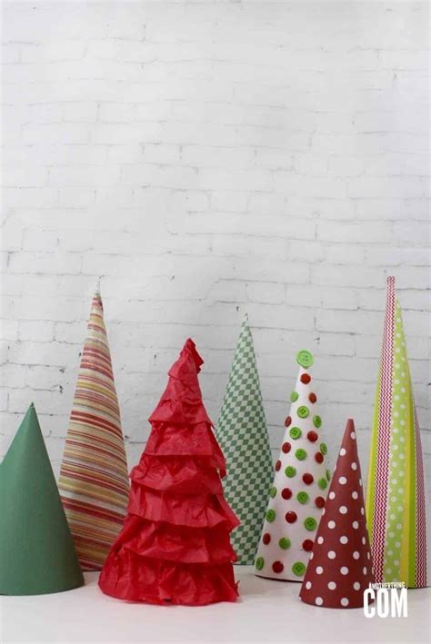 DIY Decorative Paper Christmas Trees