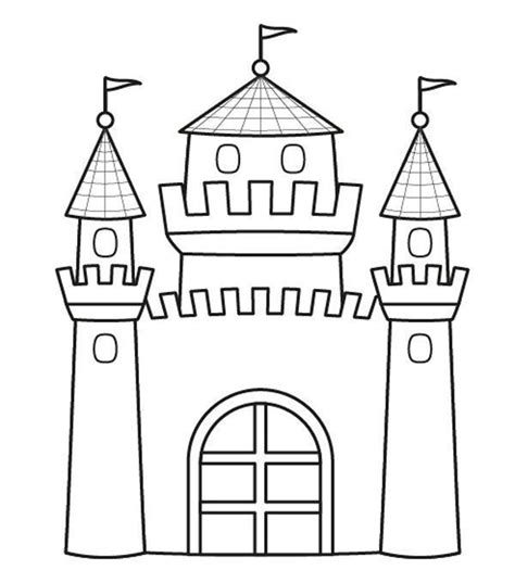 Dibujos Para Colorear Castillos Castle Drawing Abc Coloring Pages