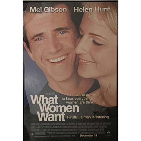 What Women Want cast signed movie poster