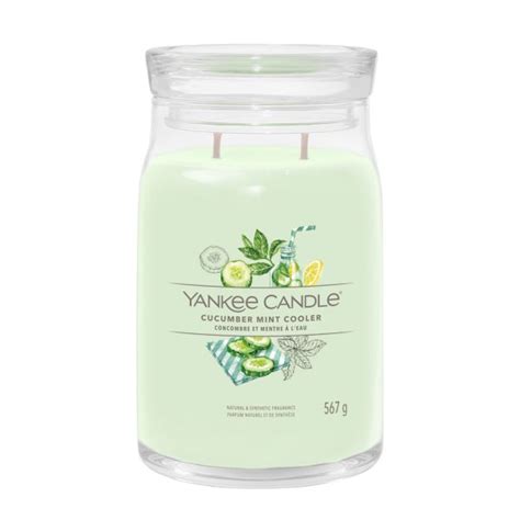 Yankee Candle Duftkerze im Glas groß CUCUMBER MINT COOLER 32 90