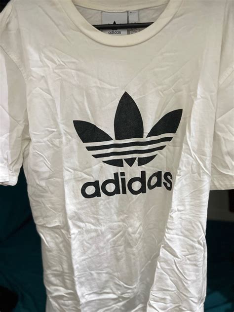 Adidas White Shirt Mens Fashion Tops And Sets Tshirts And Polo Shirts On Carousell