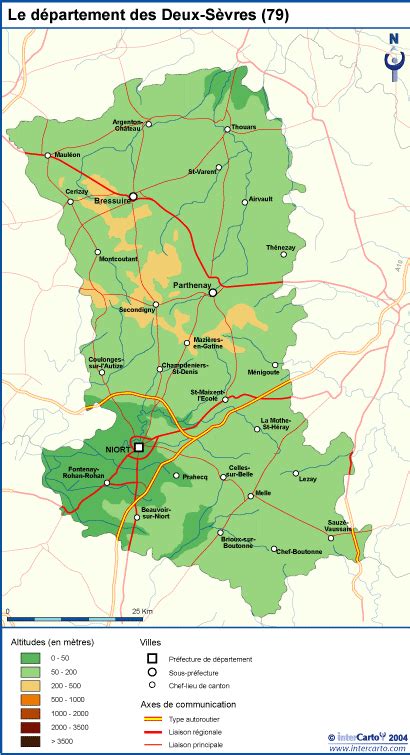 Décrypter 42 imagen carte des deux sèvres avec communes fr