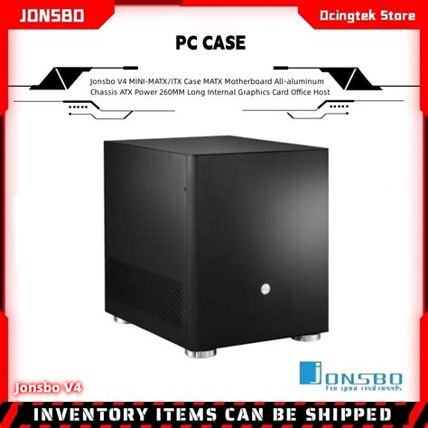 Jonsbo V4 MINI MATX ITX Case MATX Motherboard All Aluminum Chassis ATX